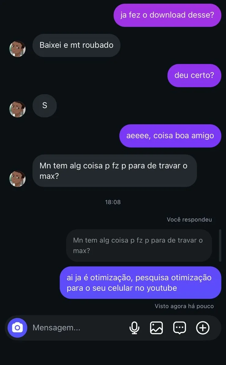Print de feedback de cliente ProZone